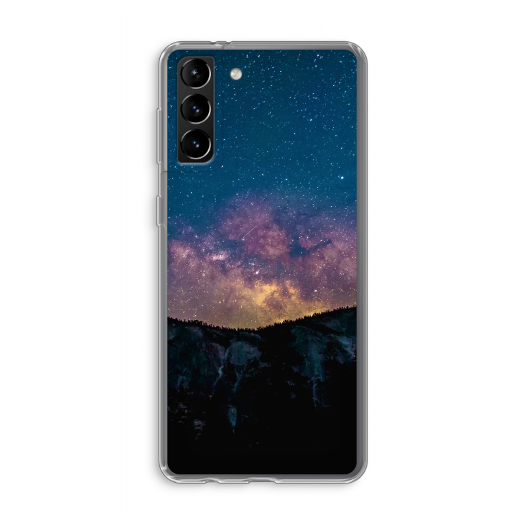 Travel to space: Samsung Galaxy S21 Plus Transparant Hoesje