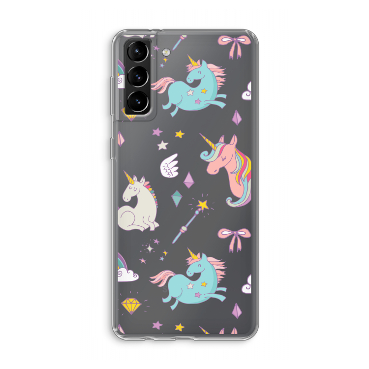 Fantasiewereld: Samsung Galaxy S21 Plus Transparant Hoesje