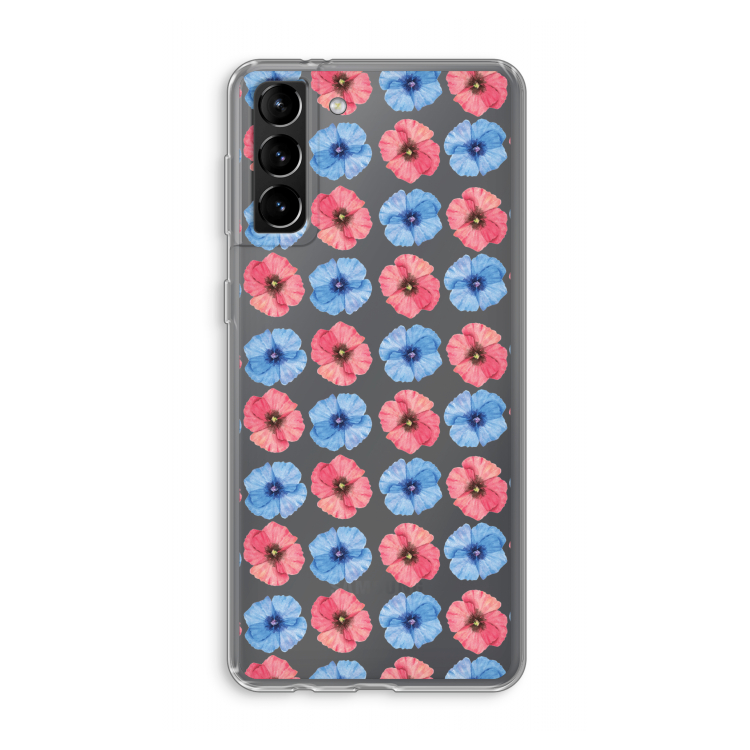 Klaproosjes: Samsung Galaxy S21 Plus Transparant Hoesje