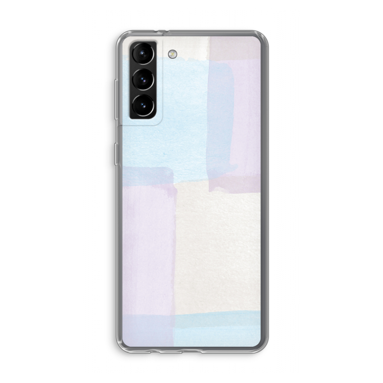 Square pastel: Samsung Galaxy S21 Plus Transparant Hoesje