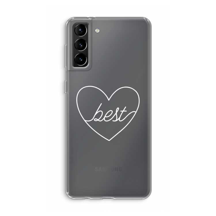 Best heart pastel: Samsung Galaxy S21 Plus Transparant Hoesje