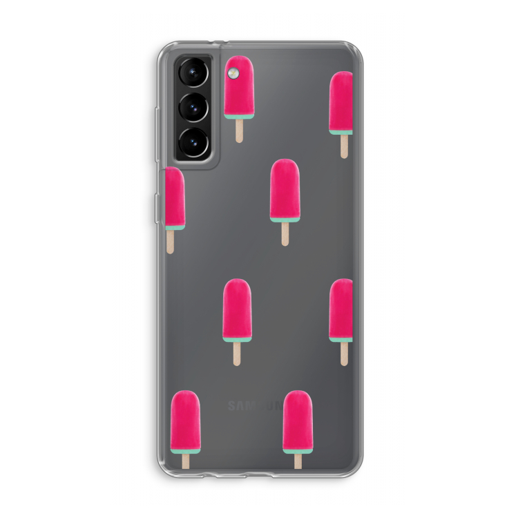 Waterijsje: Samsung Galaxy S21 Plus Transparant Hoesje