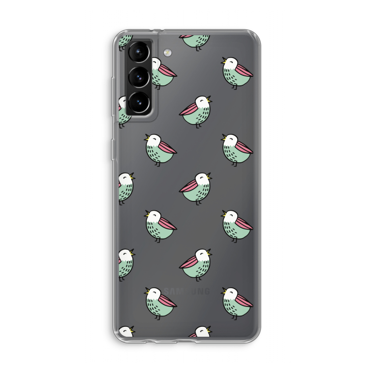 Vogeltjes: Samsung Galaxy S21 Plus Transparant Hoesje