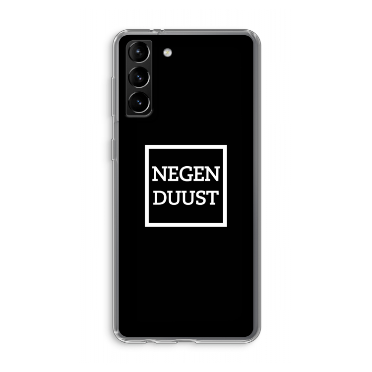 Negenduust black: Samsung Galaxy S21 Plus Transparant Hoesje