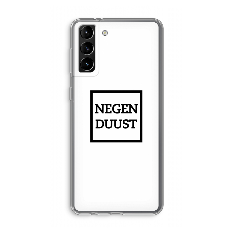 Negenduust vierkant: Samsung Galaxy S21 Plus Transparant Hoesje