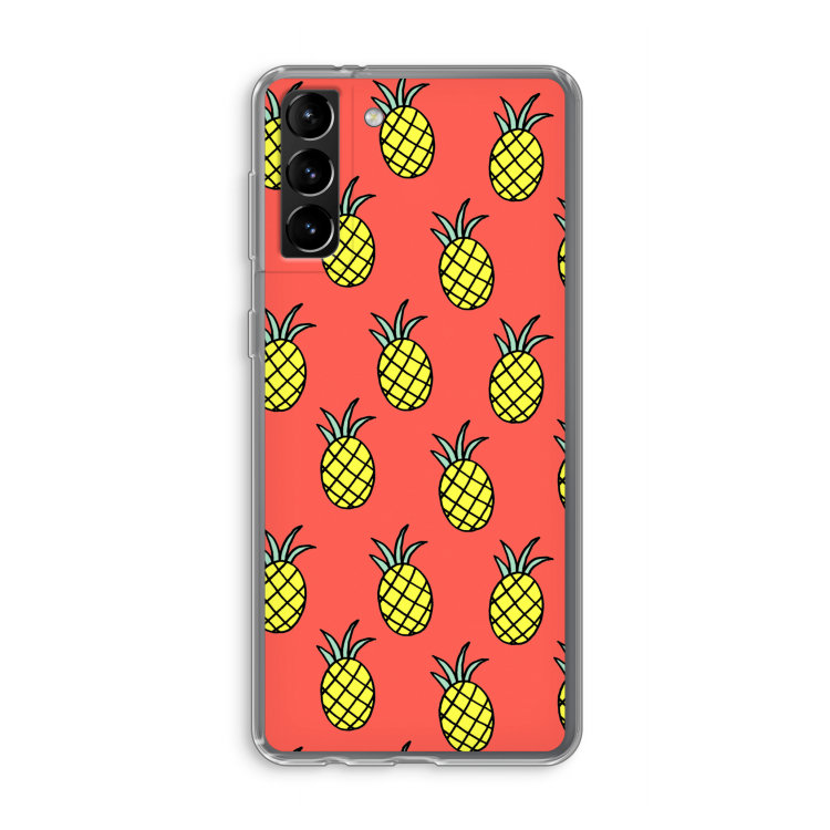 Ananas: Samsung Galaxy S21 Plus Transparant Hoesje