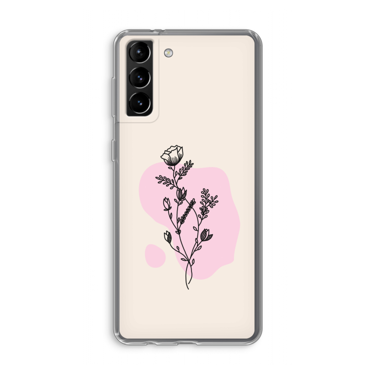 Roses are red: Samsung Galaxy S21 Plus Transparant Hoesje