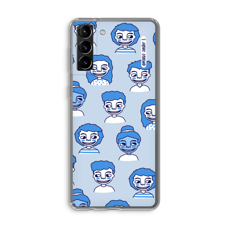 Gezichtjes: Samsung Galaxy S21 Plus Transparant Hoesje