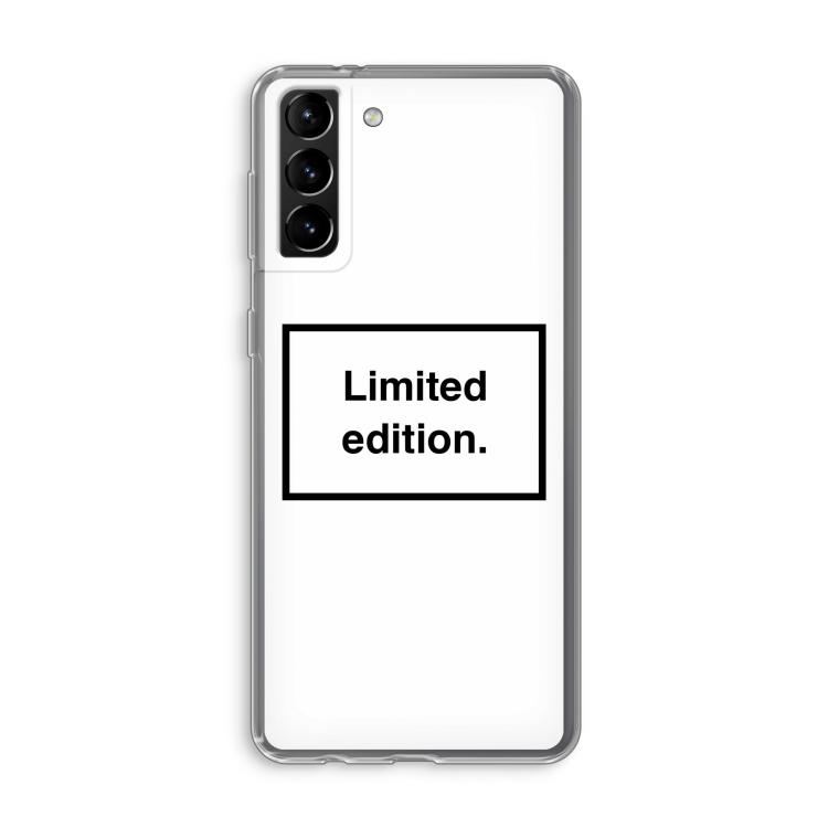 Limited edition: Samsung Galaxy S21 Plus Transparant Hoesje