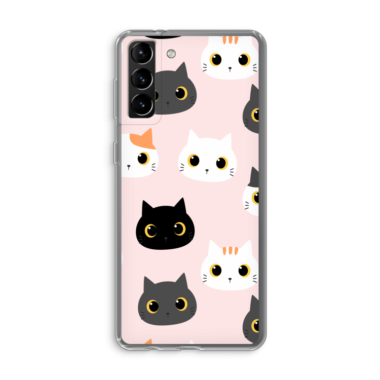 Katten: Samsung Galaxy S21 Plus Transparant Hoesje