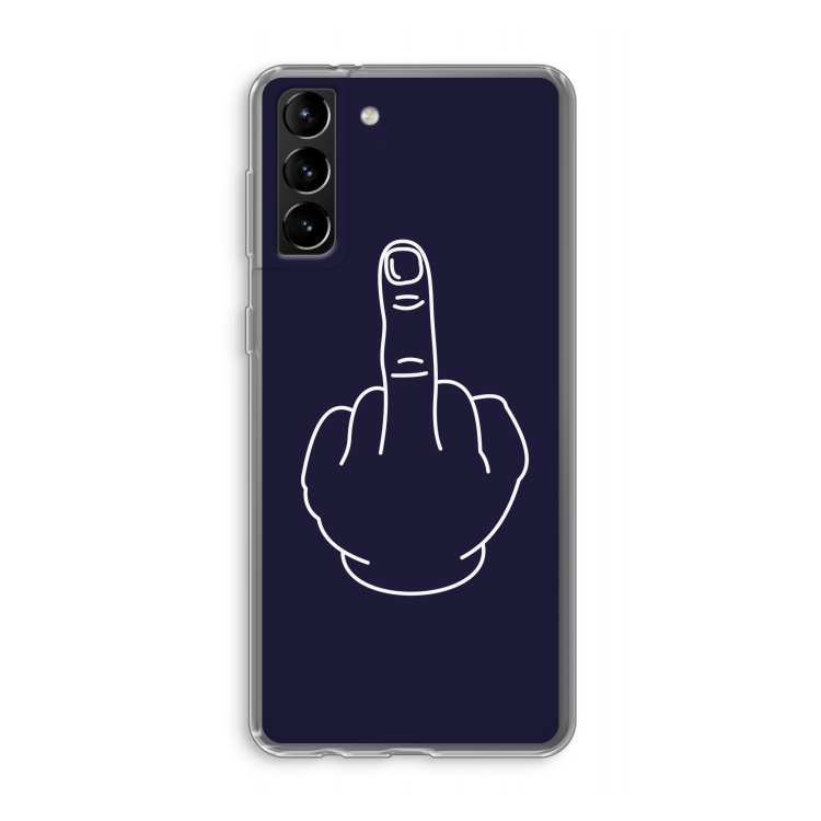 F**k U: Samsung Galaxy S21 Plus Transparant Hoesje