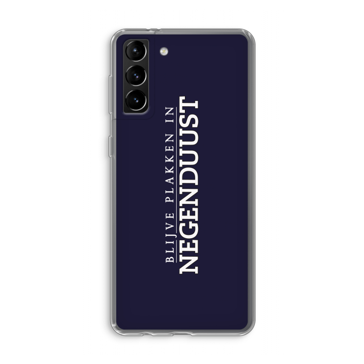 Blijve plakken in Negenduust: Samsung Galaxy S21 Plus Transparant Hoesje