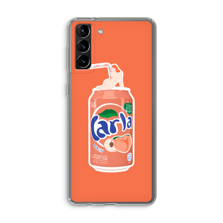S(peach)less: Samsung Galaxy S21 Plus Transparant Hoesje