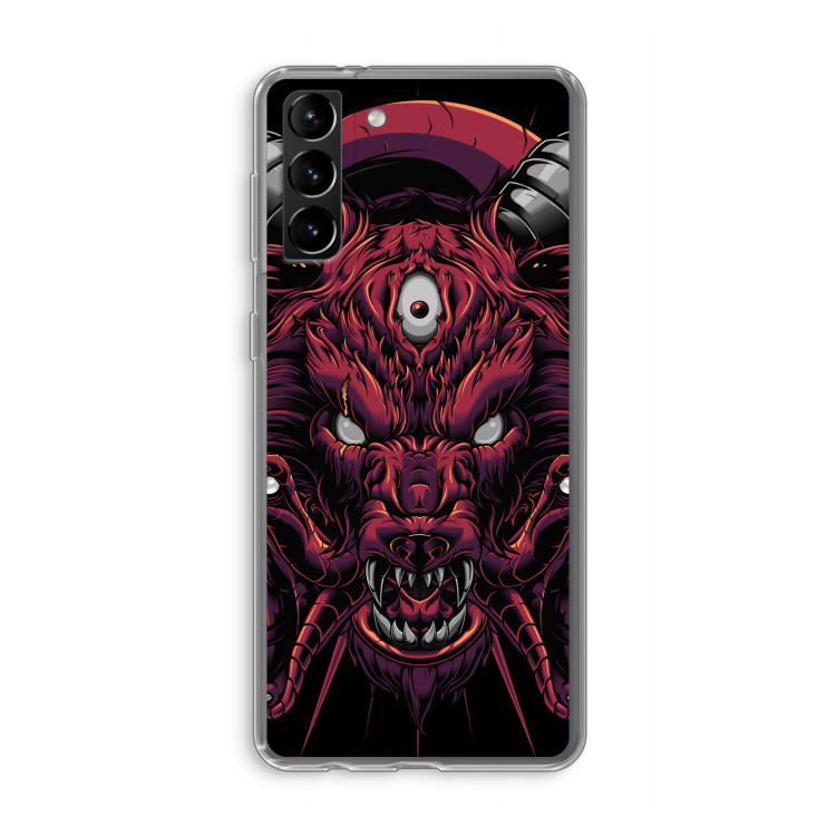 Hell Hound and Serpents: Samsung Galaxy S21 Plus Transparant Hoesje