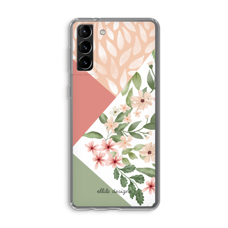 Sweet heaven geometrics: Samsung Galaxy S21 Plus Transparant Hoesje