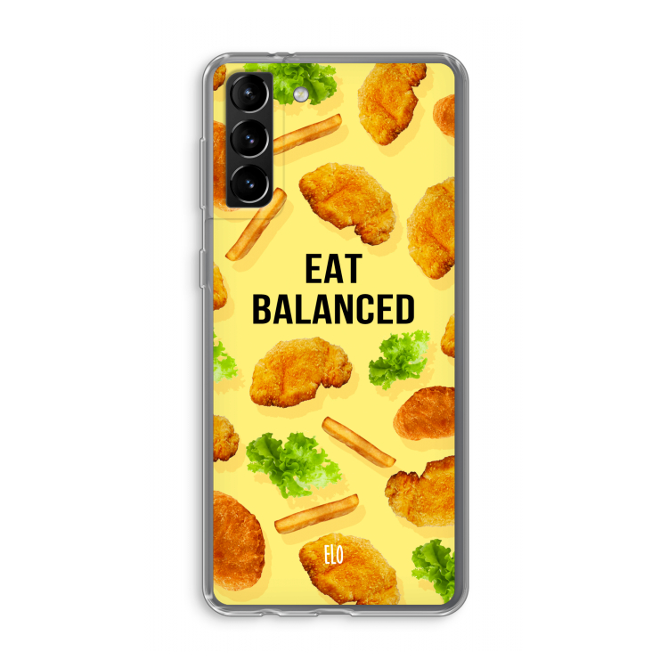 Eat Balanced: Samsung Galaxy S21 Plus Transparant Hoesje