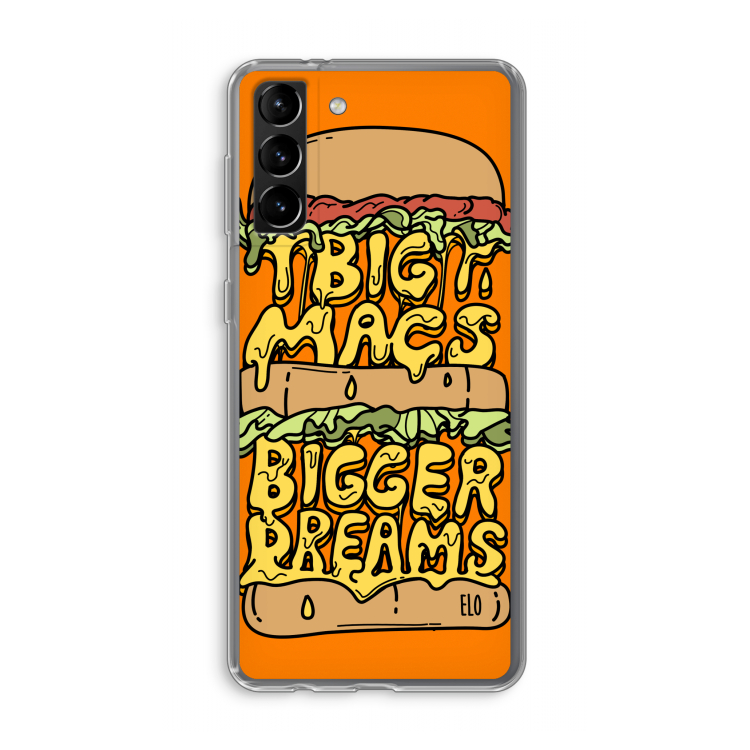 Big Macs Bigger Dreams: Samsung Galaxy S21 Plus Transparant Hoesje