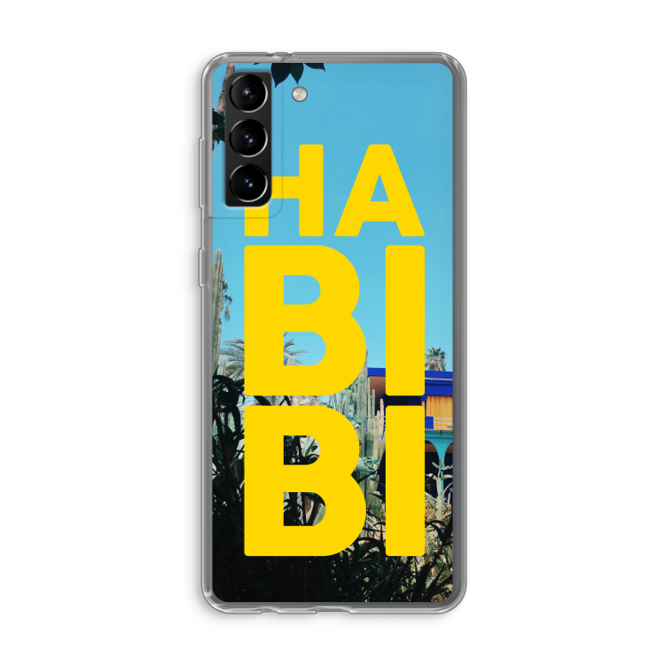Habibi Majorelle : Samsung Galaxy S21 Plus Transparant Hoesje