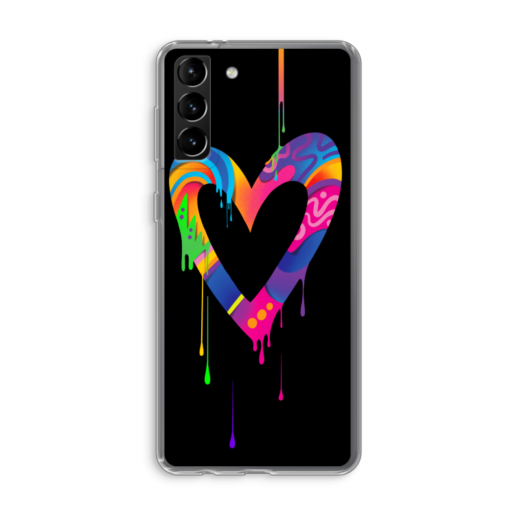 Melts My Heart: Samsung Galaxy S21 Plus Transparant Hoesje