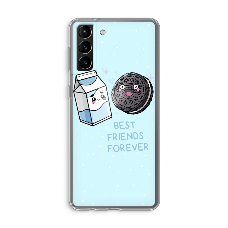 Best Friend Forever: Samsung Galaxy S21 Plus Transparant Hoesje
