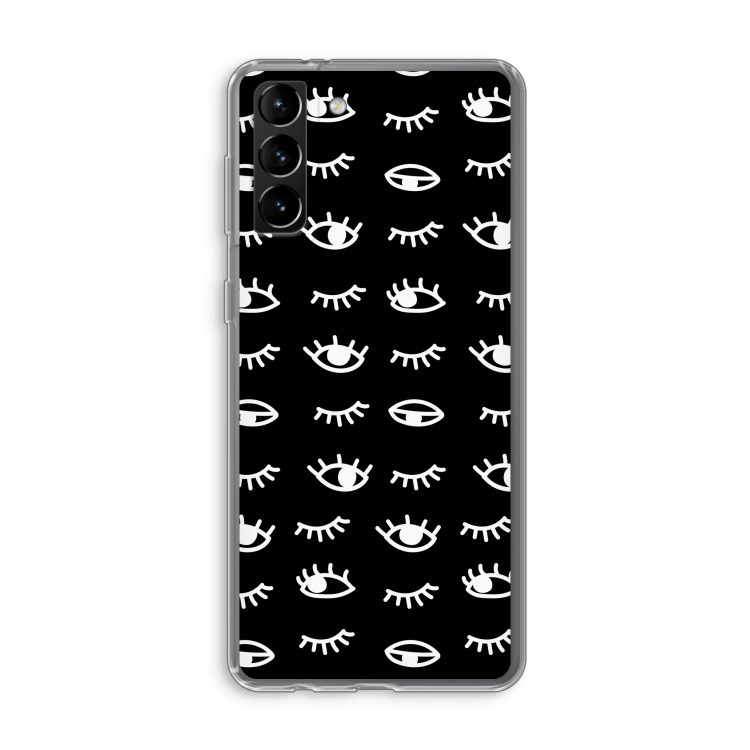 Eye pattern #3: Samsung Galaxy S21 Plus Transparant Hoesje
