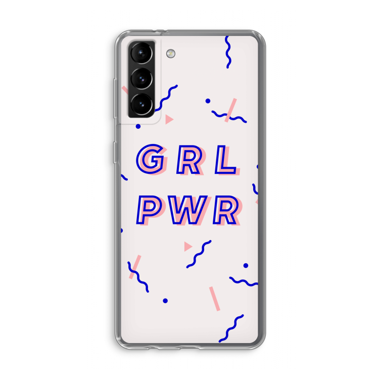 GRL PWR: Samsung Galaxy S21 Plus Transparant Hoesje