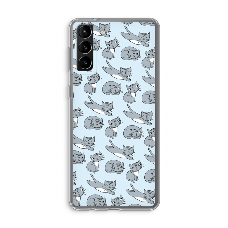 Poezen: Samsung Galaxy S21 Plus Transparant Hoesje