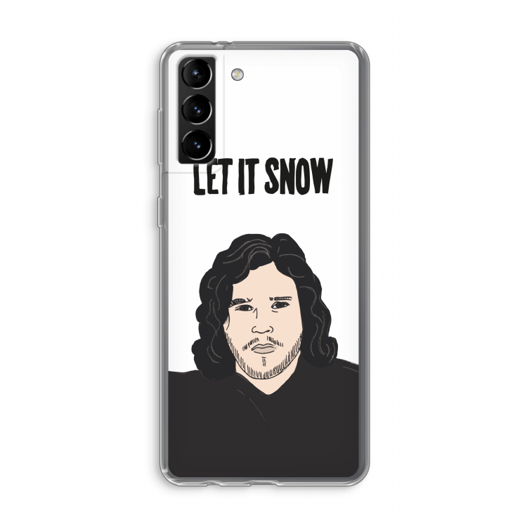 Let It Snow: Samsung Galaxy S21 Plus Transparant Hoesje