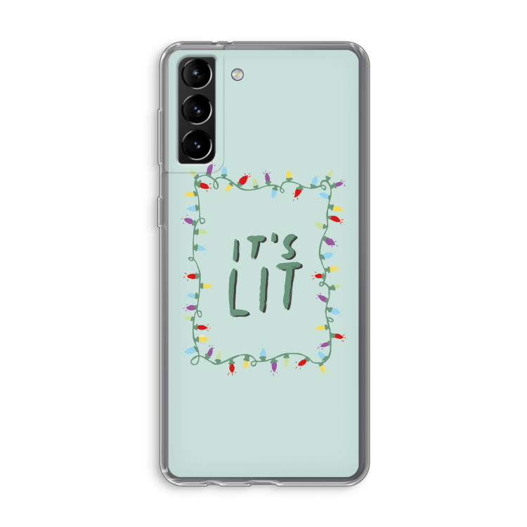 It's Lit: Samsung Galaxy S21 Plus Transparant Hoesje