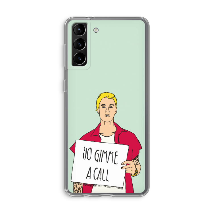 Gimme a call: Samsung Galaxy S21 Plus Transparant Hoesje