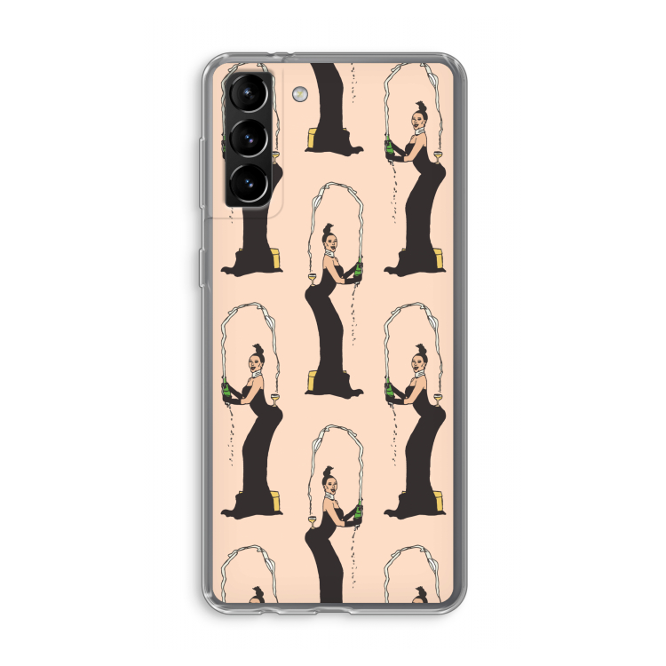 Pop Some Kim: Samsung Galaxy S21 Plus Transparant Hoesje