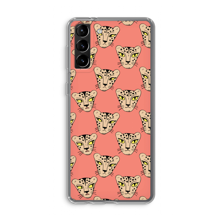 Tijger: Samsung Galaxy S21 Plus Transparant Hoesje