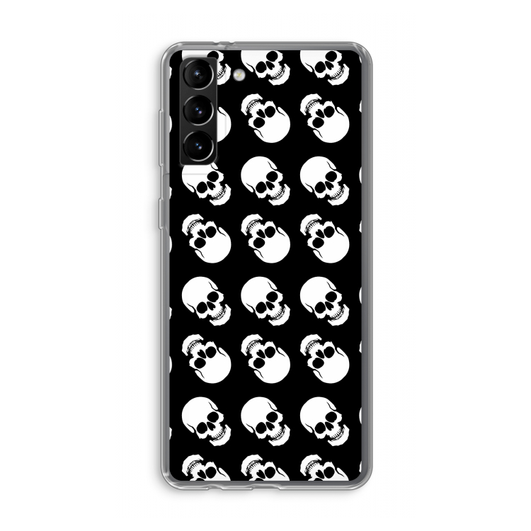 Musketon Skulls: Samsung Galaxy S21 Plus Transparant Hoesje