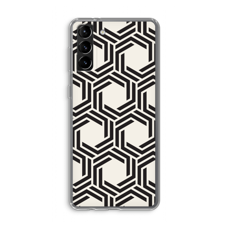 Geometrisch patroon: Samsung Galaxy S21 Plus Transparant Hoesje