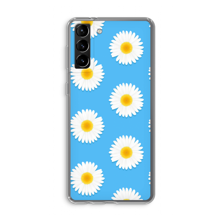 Margrietjes: Samsung Galaxy S21 Plus Transparant Hoesje