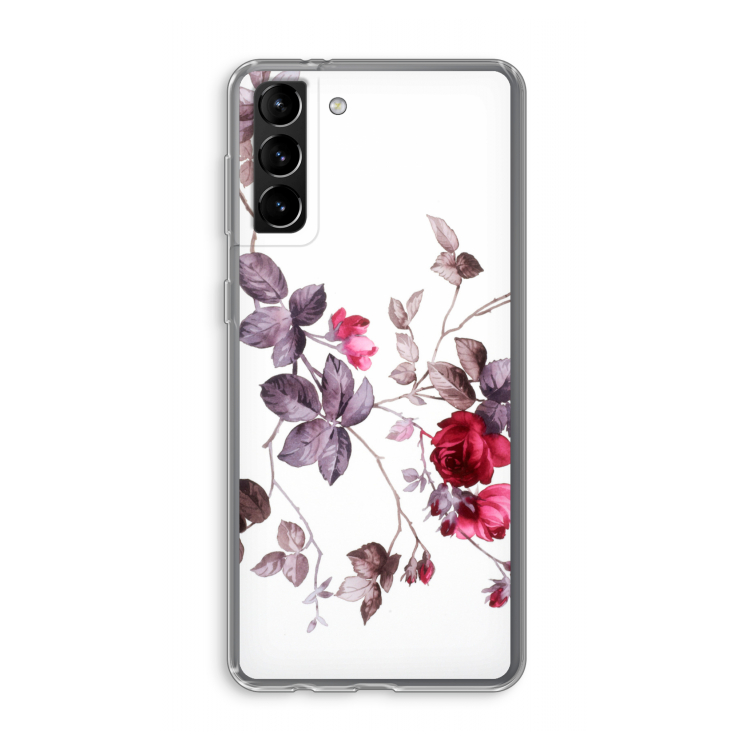 Mooie bloemen: Samsung Galaxy S21 Plus Transparant Hoesje