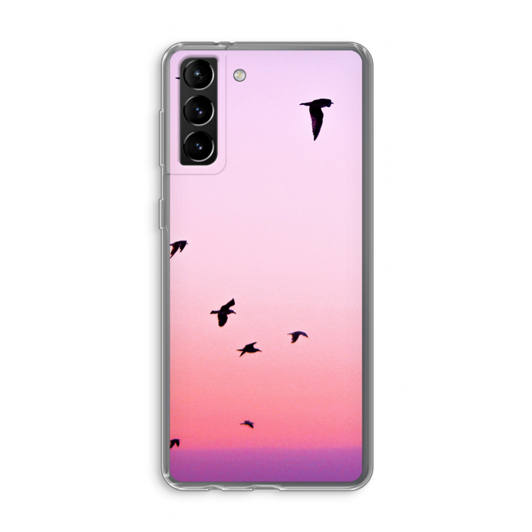 Fly away: Samsung Galaxy S21 Plus Transparant Hoesje