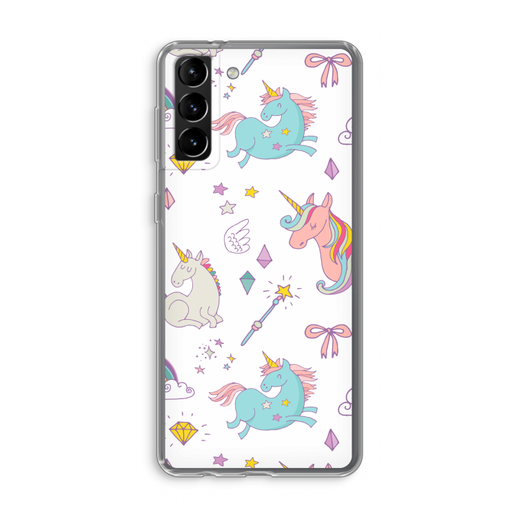 Fantasiewereld: Samsung Galaxy S21 Plus Transparant Hoesje
