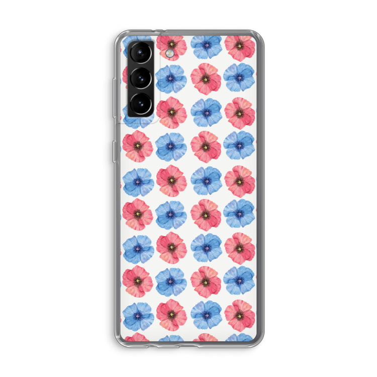 Klaproosjes: Samsung Galaxy S21 Plus Transparant Hoesje