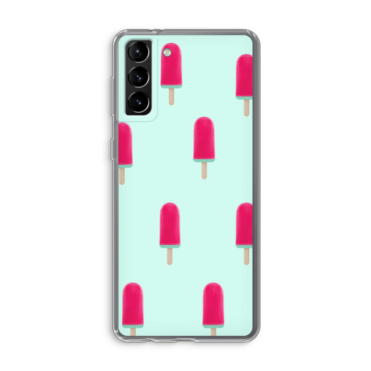Waterijsje: Samsung Galaxy S21 Plus Transparant Hoesje