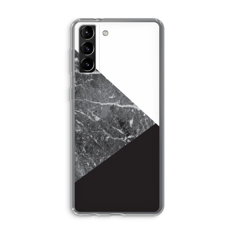 Combinatie marmer: Samsung Galaxy S21 Plus Transparant Hoesje