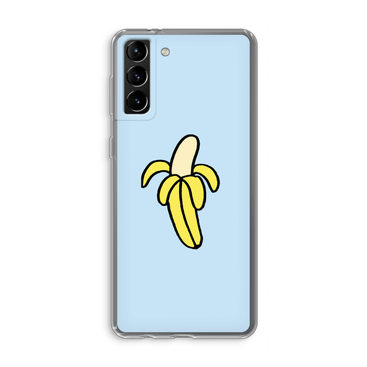 Banana: Samsung Galaxy S21 Plus Transparant Hoesje