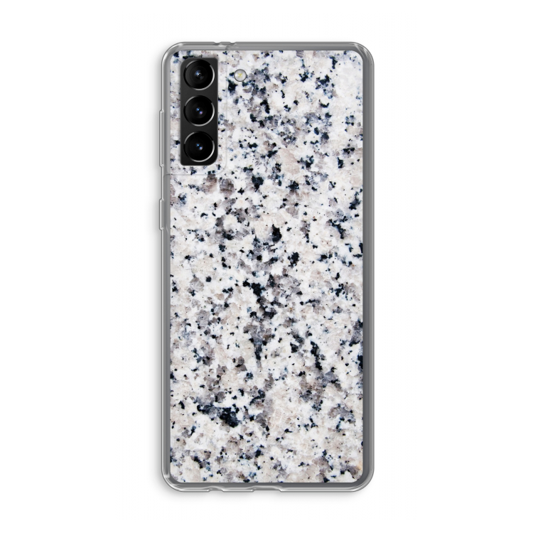Gespikkelde marmer: Samsung Galaxy S21 Plus Transparant Hoesje