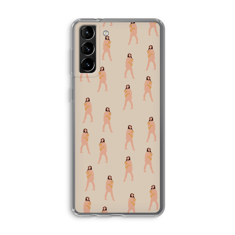 You're so golden: Samsung Galaxy S21 Plus Transparant Hoesje