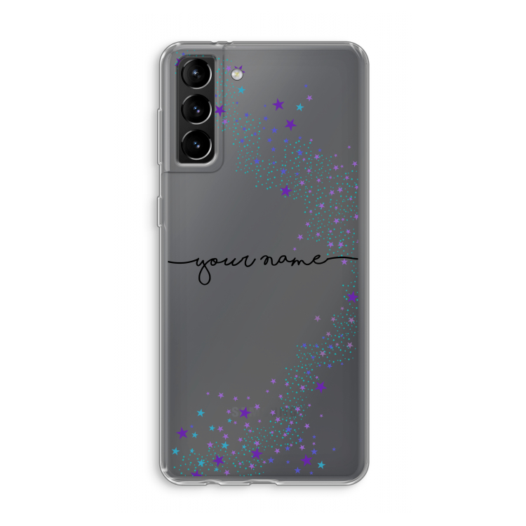 Sterren: Samsung Galaxy S21 Plus Transparant Hoesje