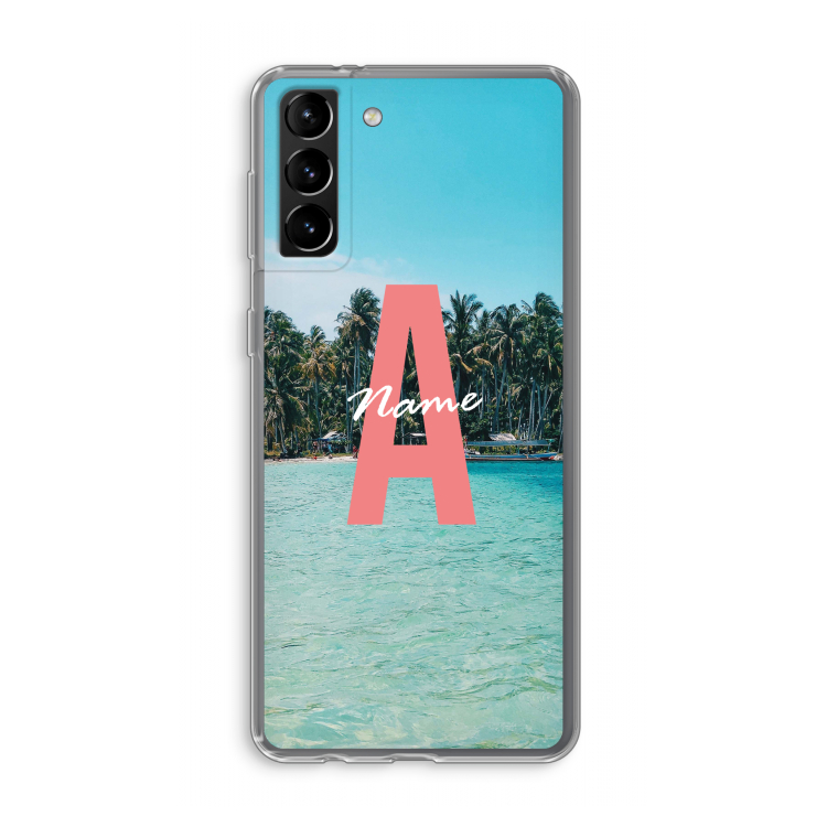 Pacific Dream: Samsung Galaxy S21 Plus Transparant Hoesje