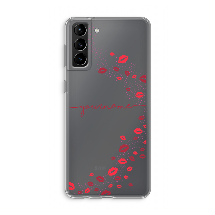 Kusjes: Samsung Galaxy S21 Plus Transparant Hoesje