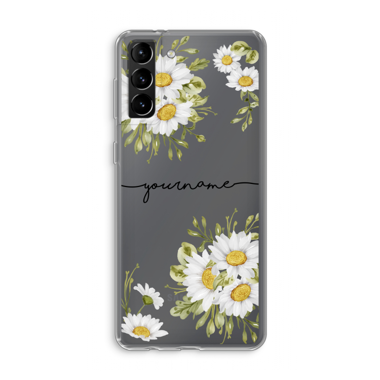 Daisies: Samsung Galaxy S21 Plus Transparant Hoesje