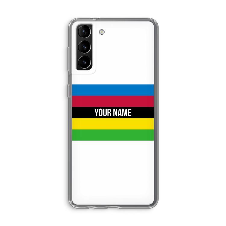 WK Wielrennen: Samsung Galaxy S21 Plus Transparant Hoesje