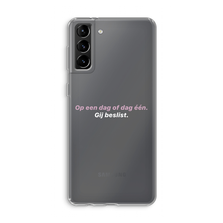 gij beslist: Samsung Galaxy S21 Plus Transparant Hoesje